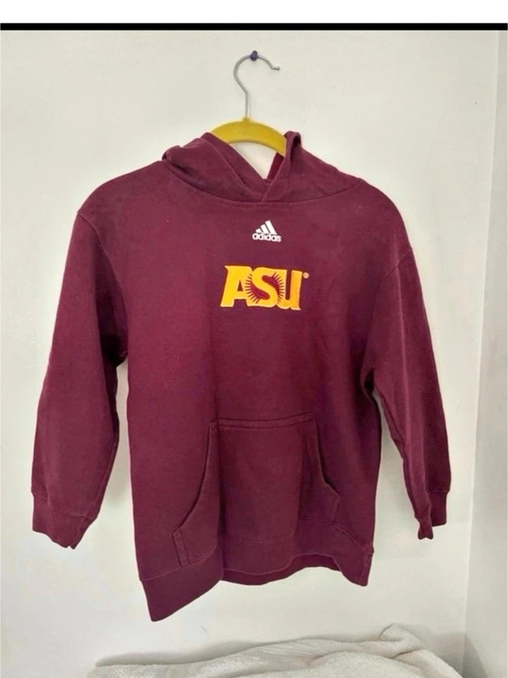 adidas ASU Pullover Hoodie in burgundy